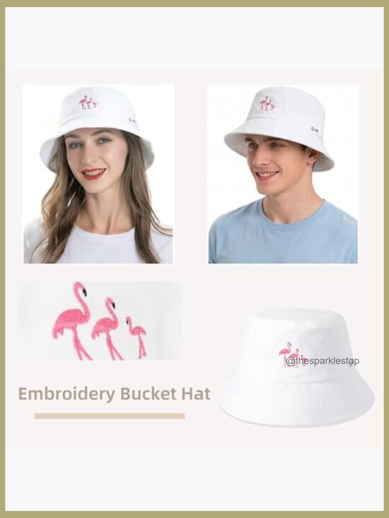 Cotton Bucket Hat Packable Sun Cap for Beach Travel Commute main image 5